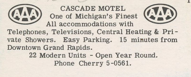 Cascade Motel (Cascade Motor Inn) - Vintage Postcard